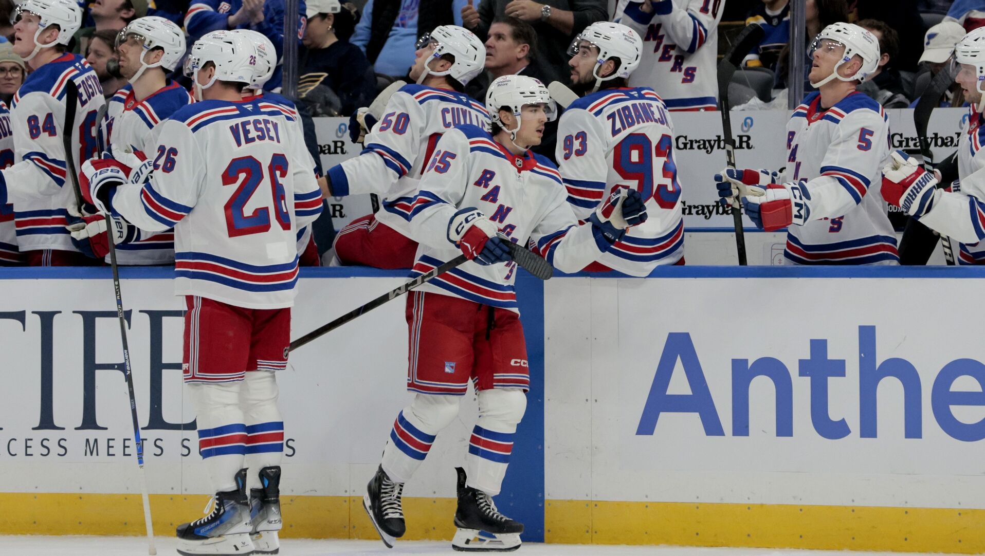 St. Louis Blues host New York Rangers
